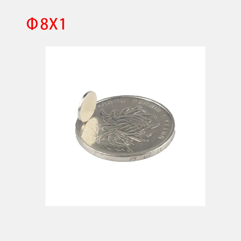 

Magnets Strong Powerful Neodymium Magnet 8x1mm Round Small Permanent NdFeB Magnet 30/50/100pcs Rare Earth Magnets