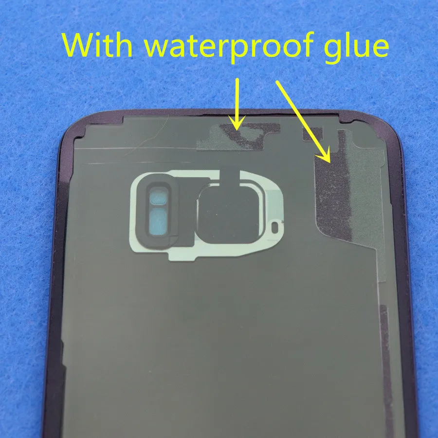 Задняя панель из стекла для Samsung Galaxy S7 G930 G930F G930FD Edge G935 G935F G935FD + наклейки объектива