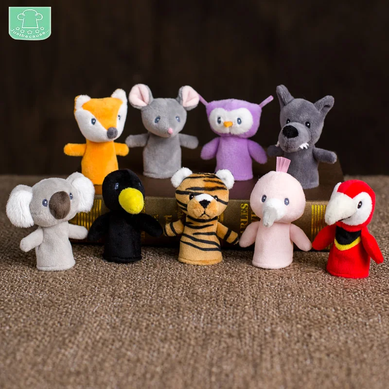 Обучение и обучение Kawaii детские мягкие игрушки животные пальчиковые куклы Тукан