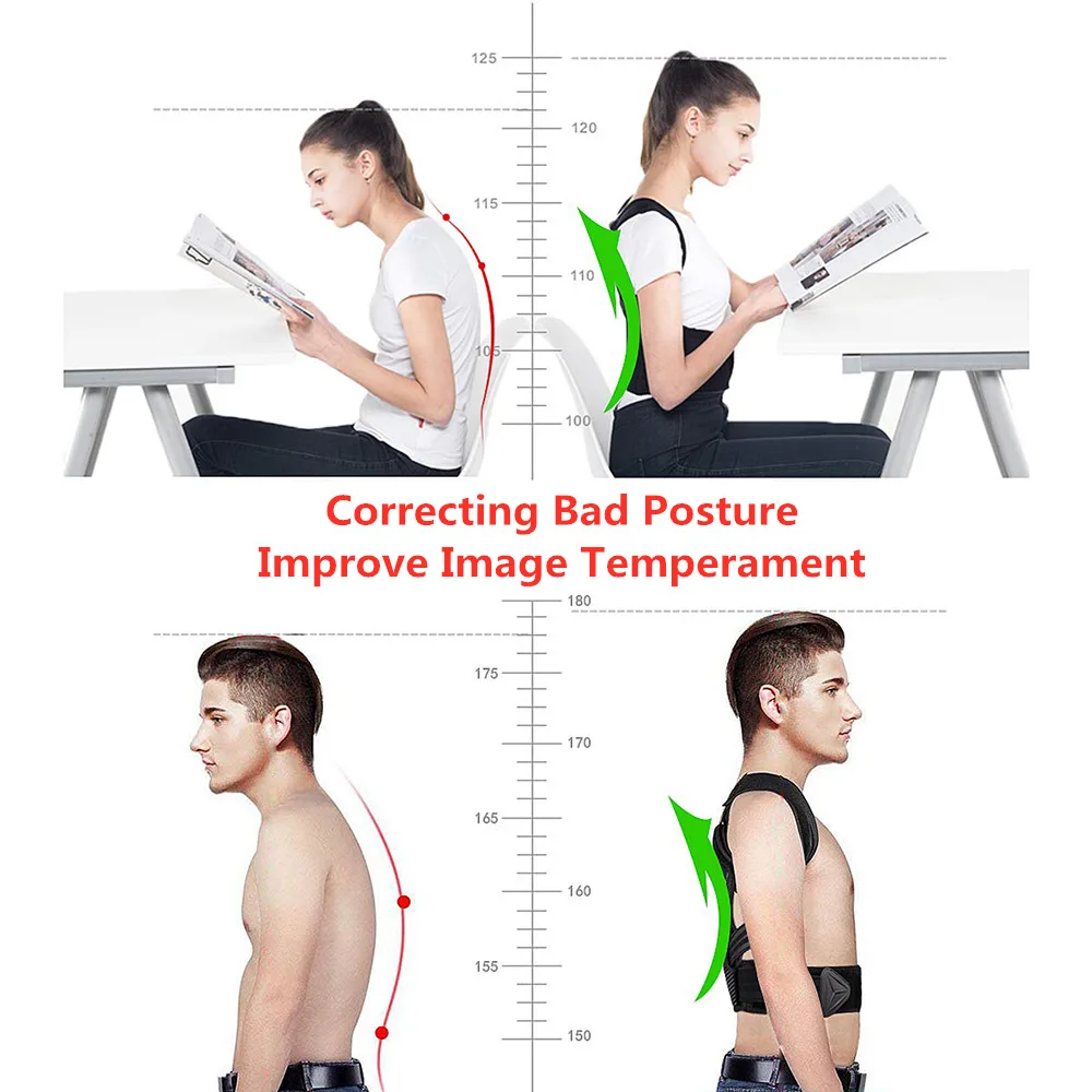 Регулируемый Корректор осанки сколиоза пояс для коррекции взрослых