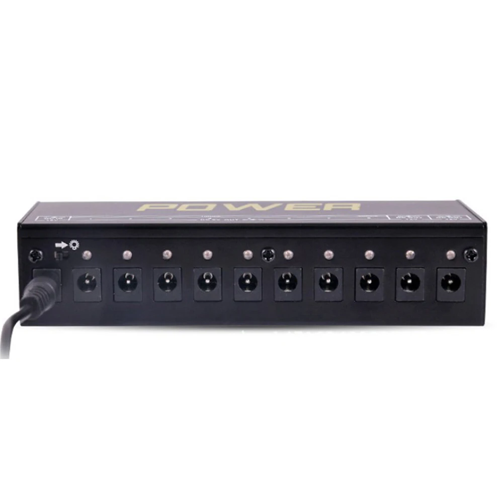 1 шт. источник питания алюминий регулируемый 10 выходов низкий уровень шума 9 В 12 18