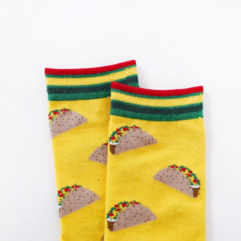 Носки женские рождественские дышащие 5 пар хлопчатобумажные забавные носки |