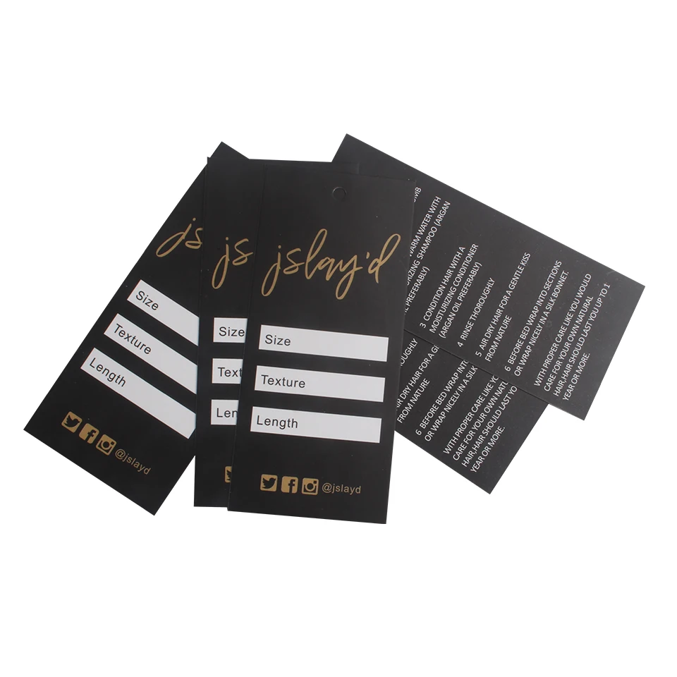 Custom logo brand printing Virgin Hair extensions bundles wrap stickers wig name woven labels tags paper hang tag packing | Дом и сад