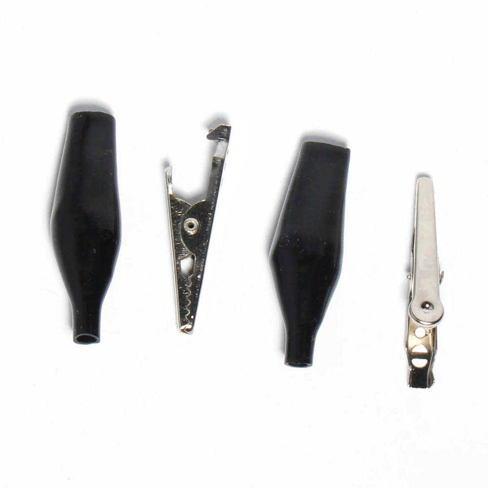 

10PCS/5set 28/35/45/53mm Metal Alligator Clip Crocodile Electrical Clamp Testing Probe Meter with Plastic Boot Car Auto Battery