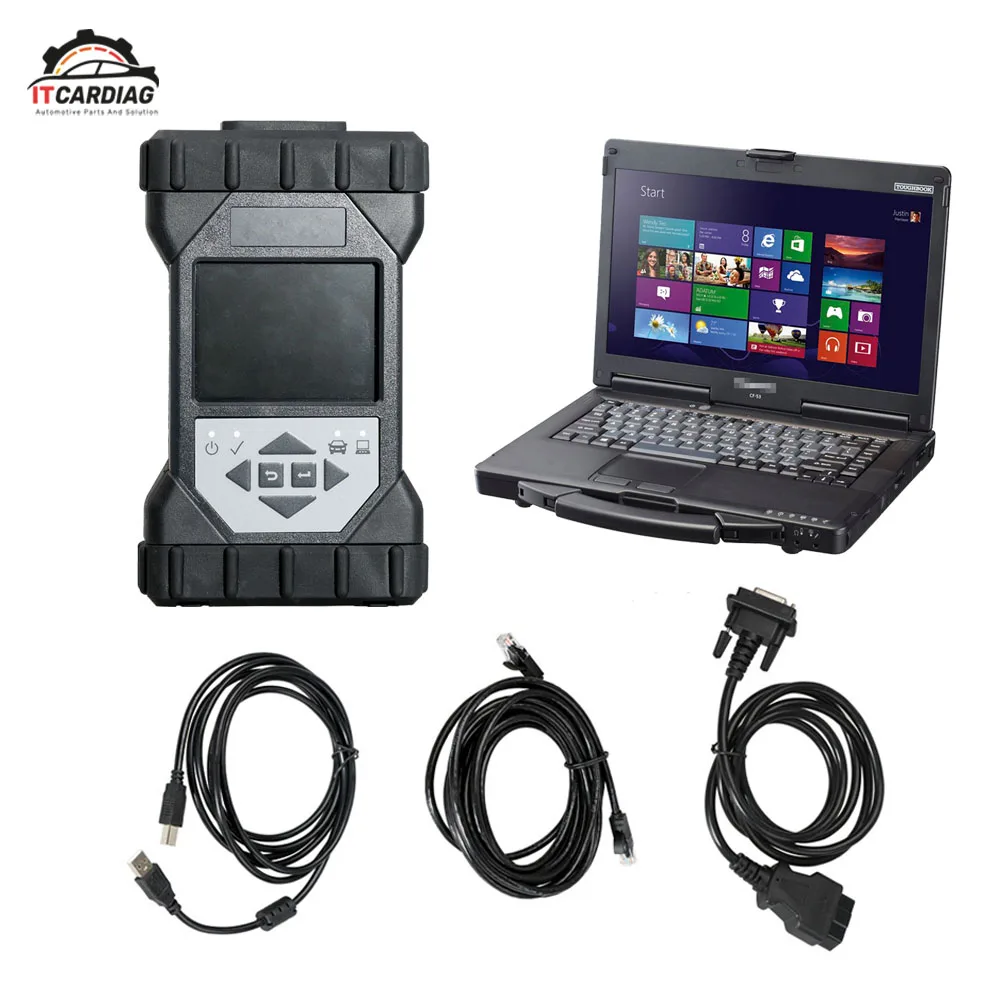 full set with CF-53 Wi-Fi JLR DoIP VCI Pathfinder для диагностики и программирования JLR до с FZ-G1 планшетным диагностическим ПК - Цвет: full set with CF-53