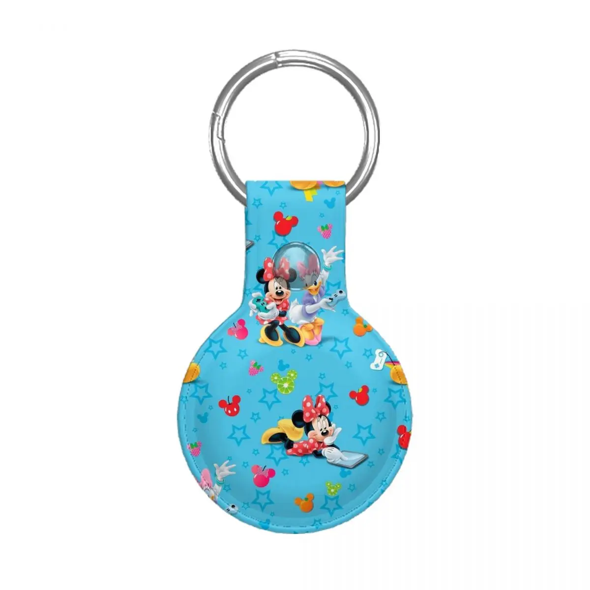 

Disney Protective Case For AirTag leather Shockproof Protective Cover For AirTags Keychain Anti-Lost Anti-Scratch Sleeve