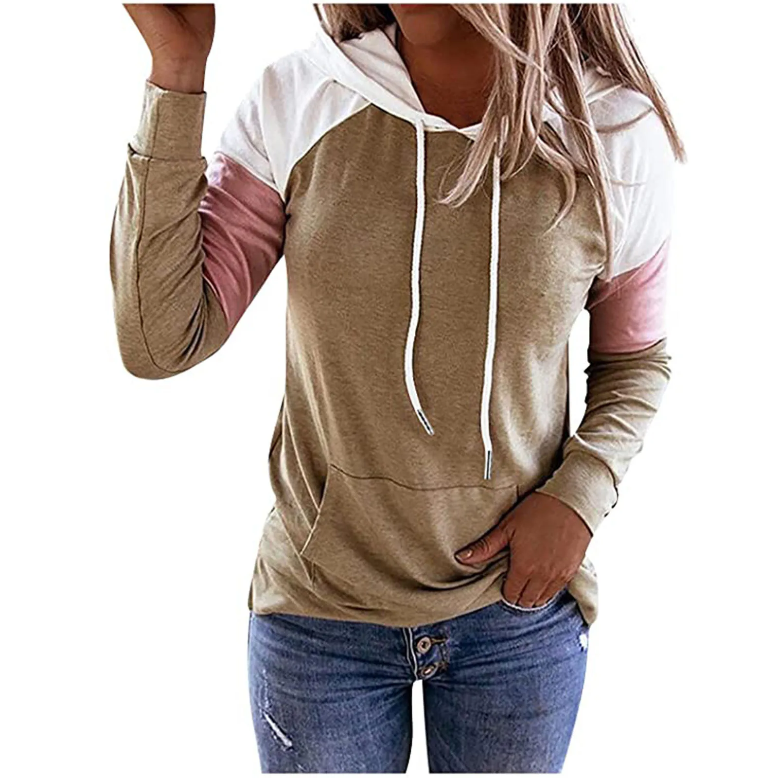 

Женская футболка в стиле пэчворк с длинным рукавом