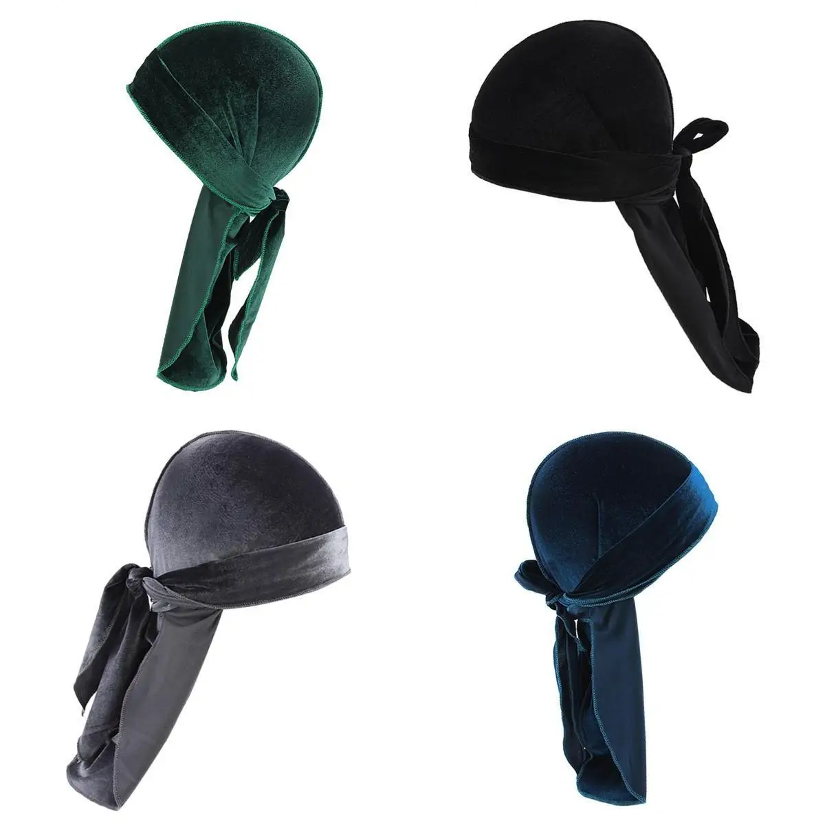 4 шт. Премиум шелковая мужская женская шляпа Durag волнистая шапка Повседневная