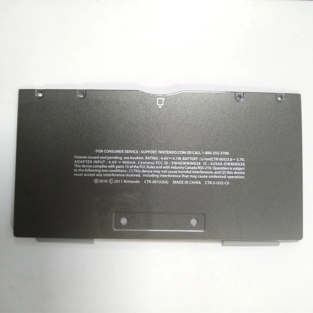 Оригинальный чехол для Nintendo 3DS задней крышки аккумулятора узла|Запасные части| |