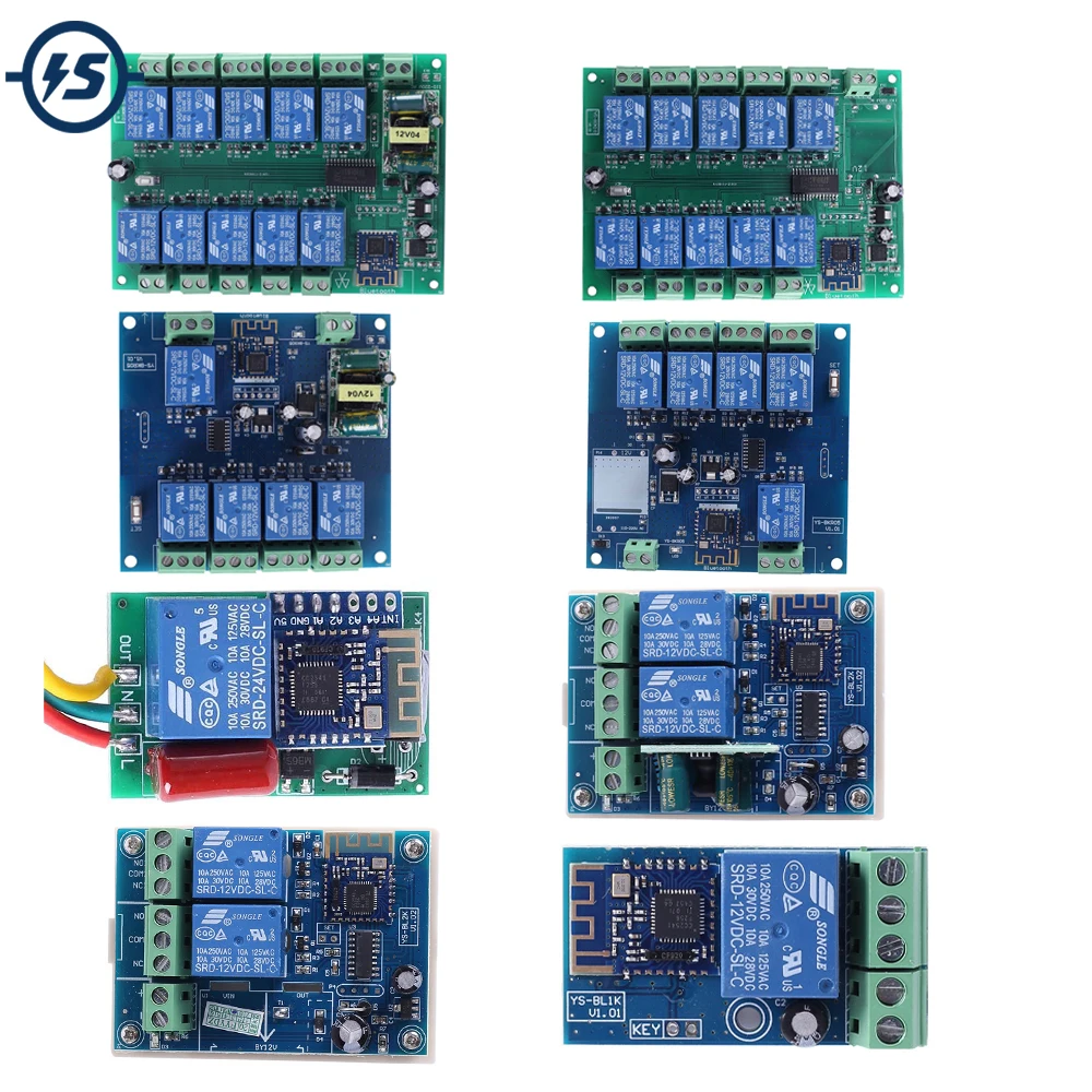 Беспроводной Bluetooth релейный модуль самоблокирующийся/Мгновенный Переключатель