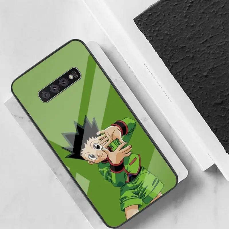

Anime Hunter X Hunter HXH Phone Case For Galaxy Tempered Glass Cases Apply To S10 S9 S8 S7 S6edge Plus TPU Cover
