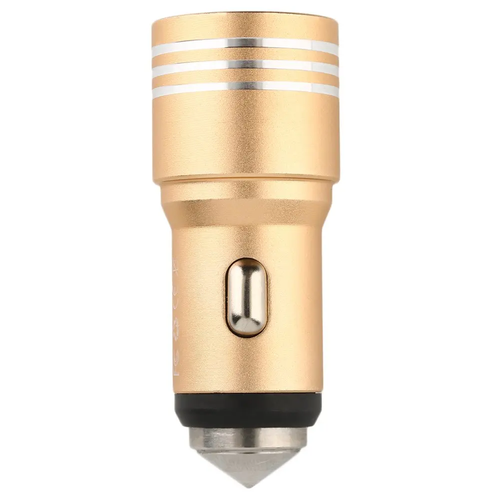 

Universal 2-Ports 2.0A All Aluminum USB Car Charger for Cellphones New