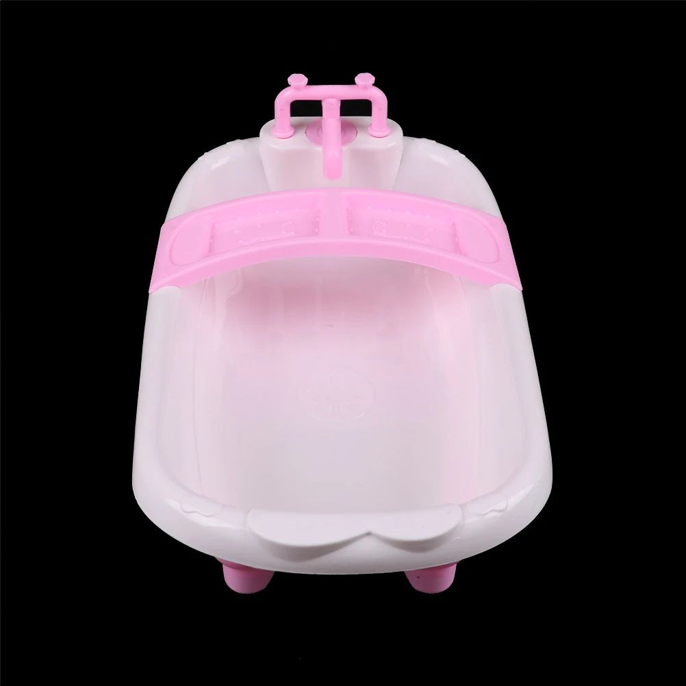

1Set Plastic Bathroom Furniture Bathtub Bath Tub For 1/6 Sized Dolls Play House Toys Approx. 32X18X13CM