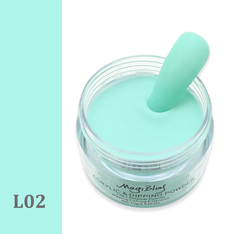 15g Nail Acrylic Powder Extension Blue Green Color Powders Gel Dust Nails Art Design Carved Pattern Manicure Accessories | Красота и