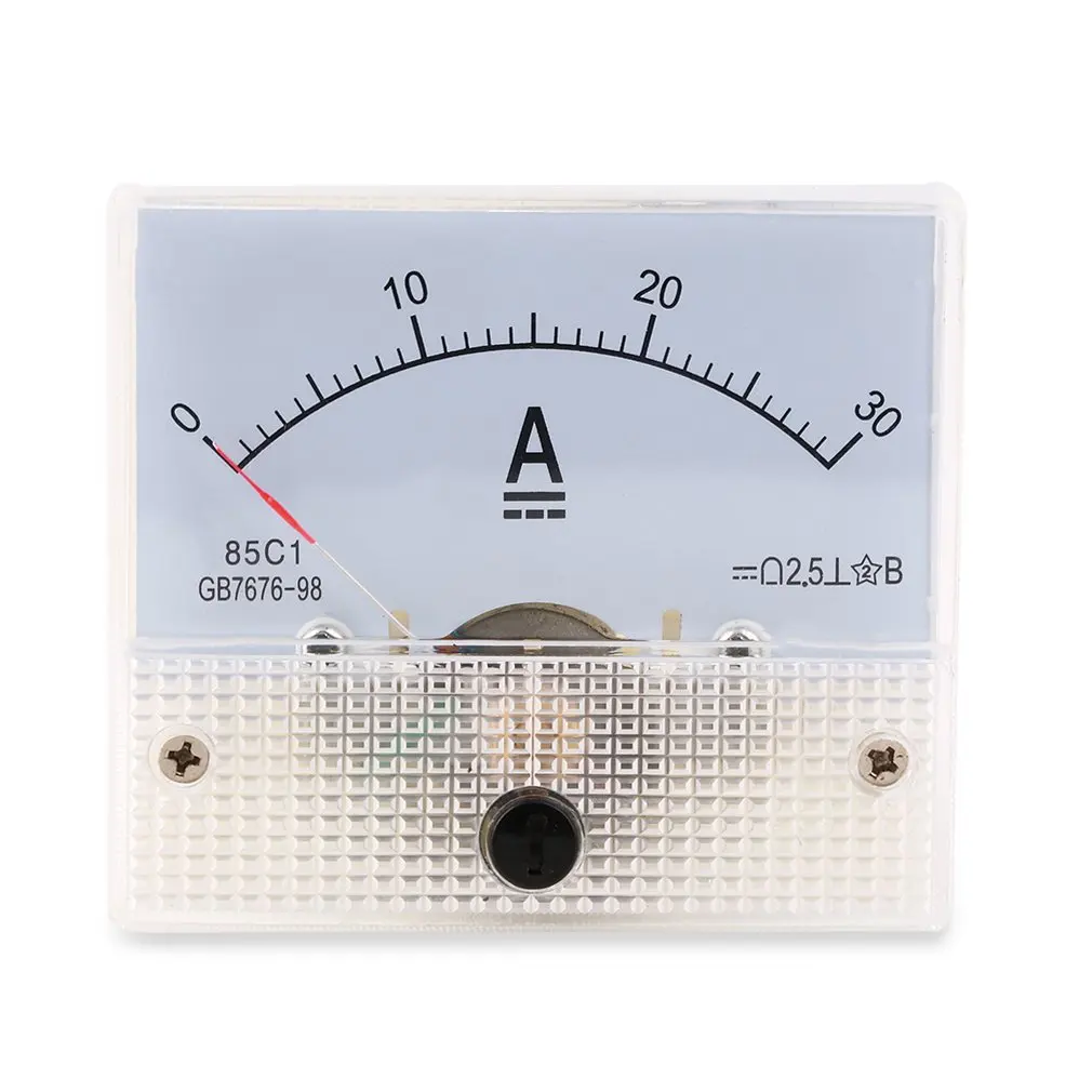 

DC 30A Analog Ammeter Panel AMP Current Meter 0-30A DC Doesn't Need Shunt Stock Offer