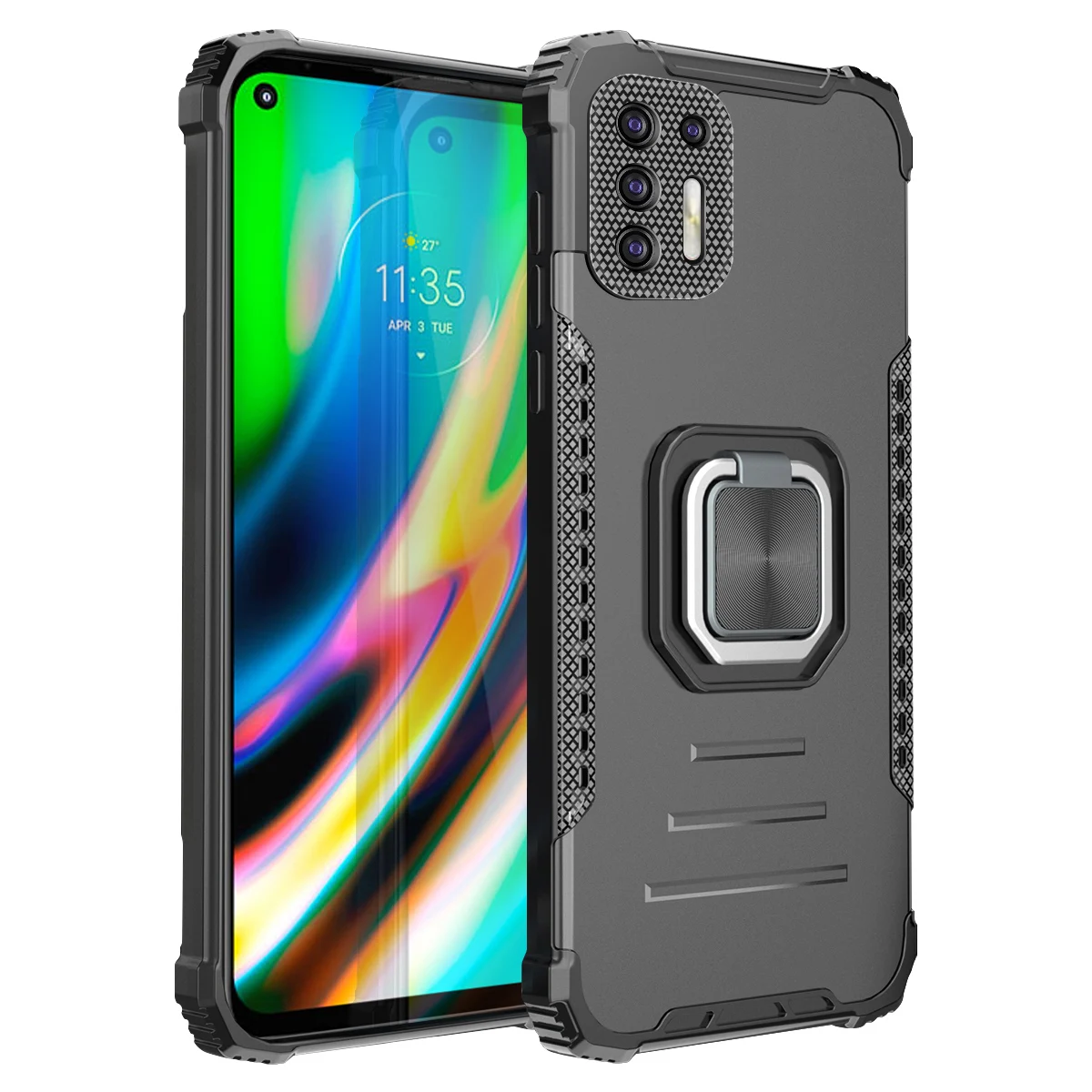 

Phone Case For Motorola G9 E7 G Play Plus Power Stylus 2021 Magnetic Kickstand Fashion Shockproof Armor Rugged Protection Cover