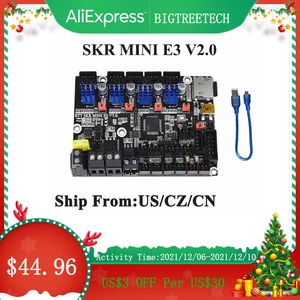bigtreetech btt skr mini e3 v2 motheboard 32bit tmc2209 driver for creality cr10 ender 3 upgrade skr v1 4 turbo 3d printer parts free global shipping
