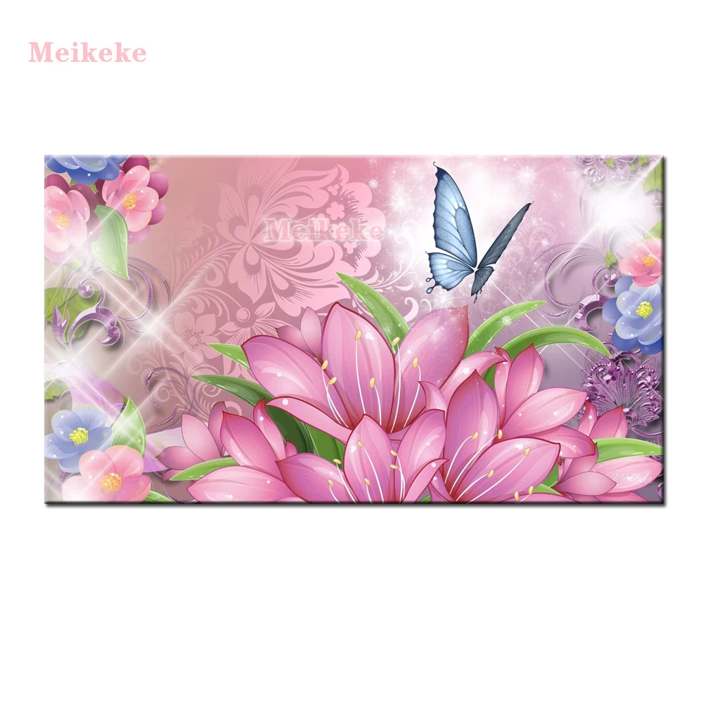 

Cartoon butterfly flower scenery picture 5D Diy Diamond Painting Full Square/Round Diamond Embroidery Home Decor Mosaic decor