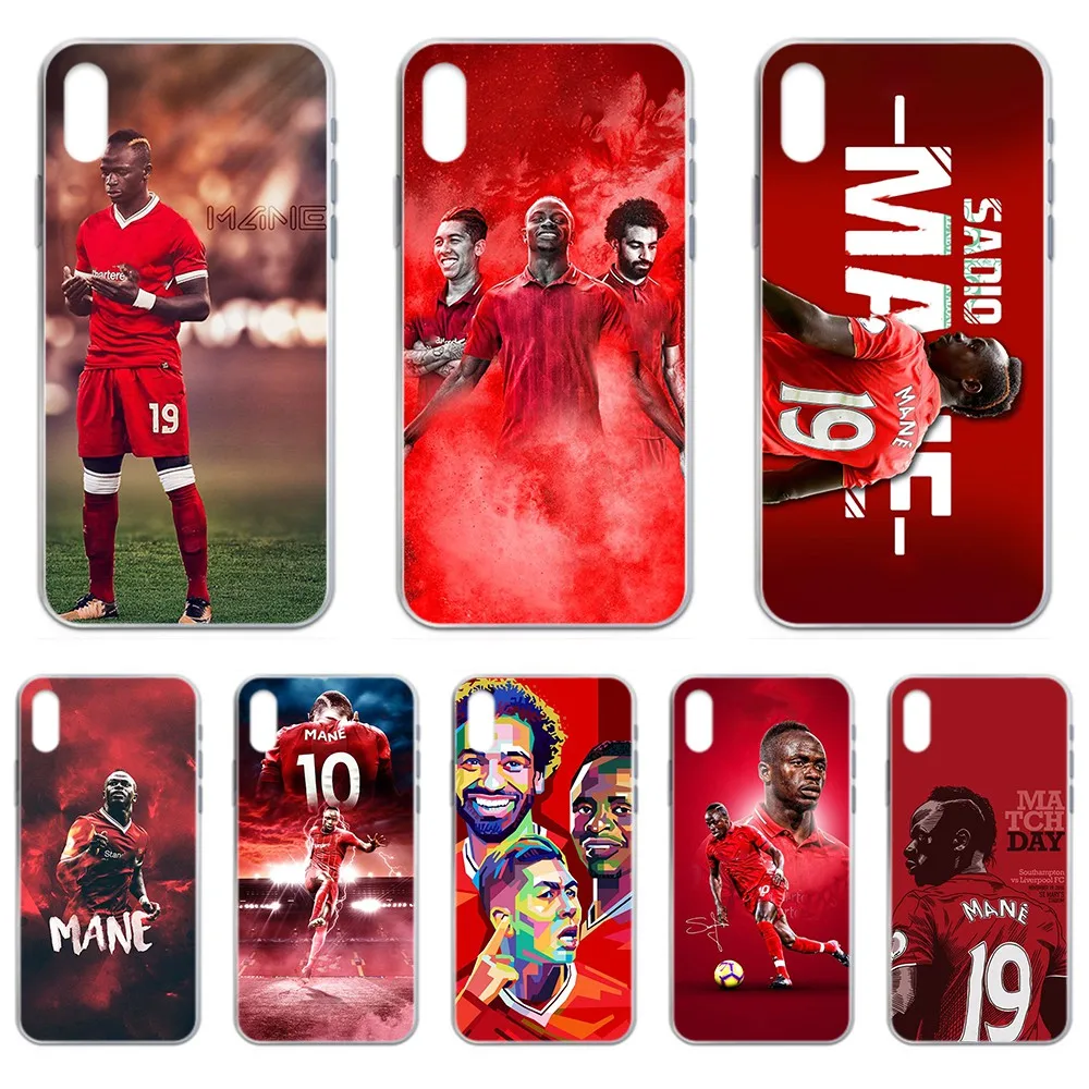 Прозрачный чехол для телефона Sadio с гривой Роберто Firmino Salah iphone 4 4S 5 5C 5S 6 6S PLUS 7 8 X XR XS