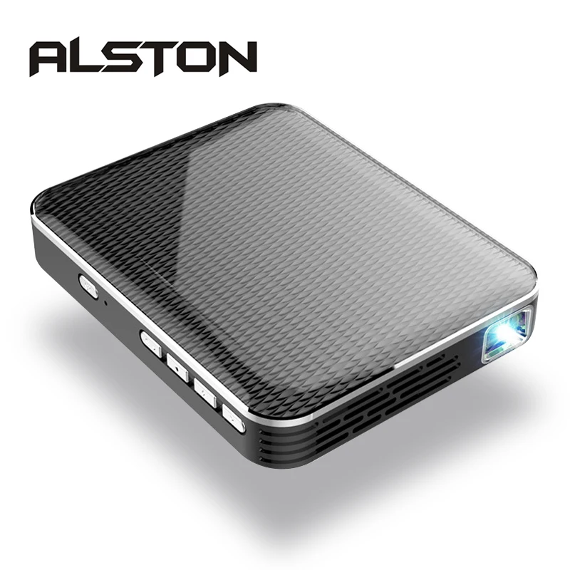 ALSTON мини проектор P6 встроенный аккумулятор 2500 мАч поддержка HDMI 1080 P Портативный