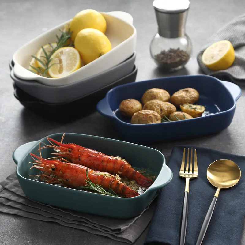 1 шт. керамическая тарелка с ручкой для приготовления креветок и сыра| |