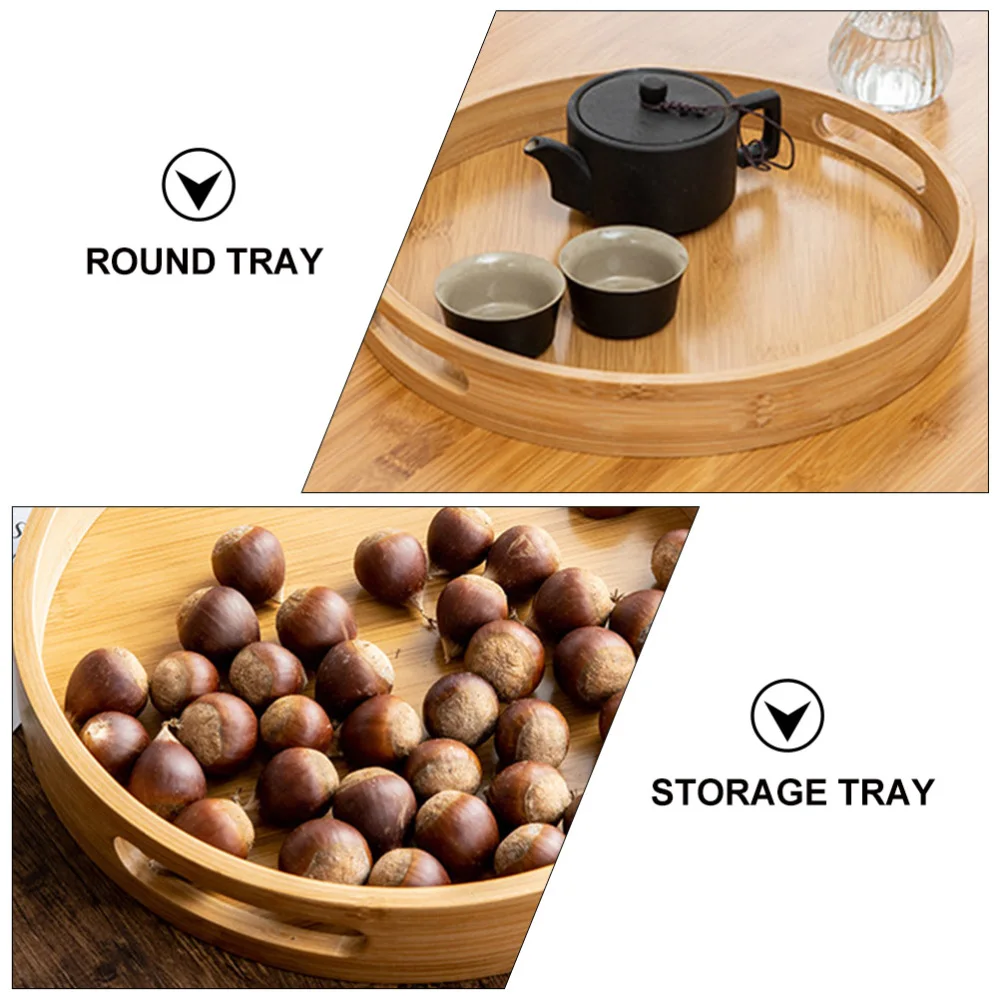 

1Pc Round Storage Tray Vegetable Tray Portable Storage Holder Fruit Organizer