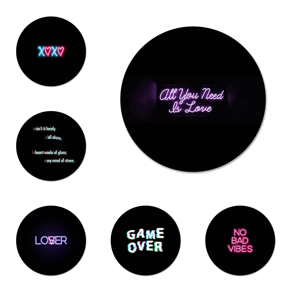 58 мм цвет текст на черном фоне кухня домашний декор холодильник магнитные