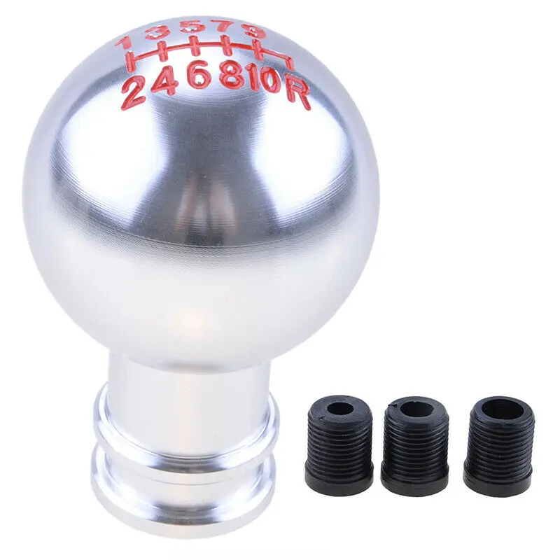 Manual Aluminum Gloss Silver 10 speed Gear Shifter Lever Shift Knob Fit For Honda | Автомобили и мотоциклы