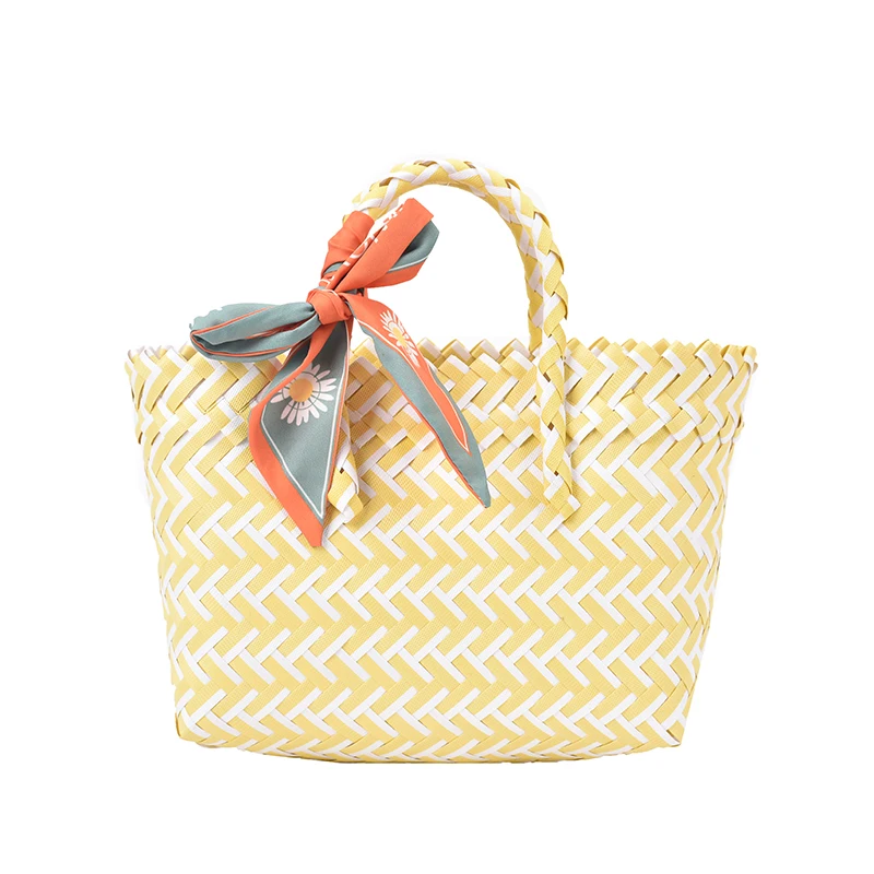 

Straw Tote Bag High Capacity Large Summer Beach Straw Bags 2021 Simple Luxury Brand Travel Ladies Shoulder Handbags and Purses