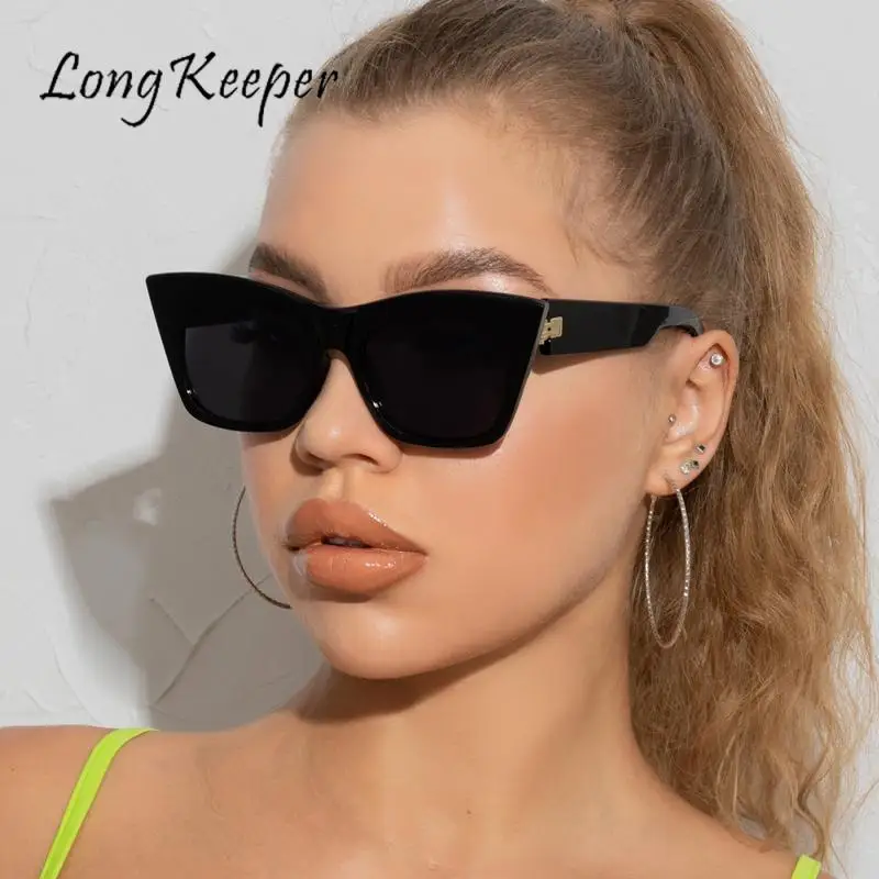 

Fashion Square Sunglasses Women Vintage Cat Eye Brand Design Sun Glasses Female Retro Black Cateye Eyewear Oculos De Sol Feminin