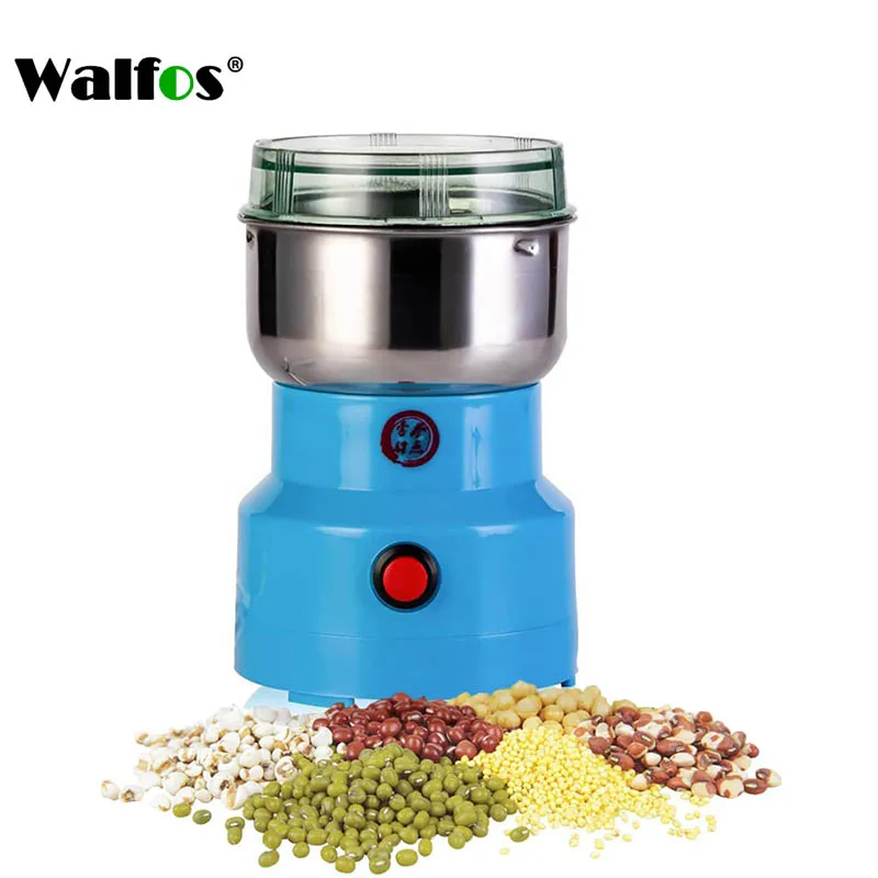 

Walfos Electric Grain Grinder 220W Multi-Function Coffee Grinder Food Spice Mill Smash Machine for Home Herbs Spices Nuts Grains