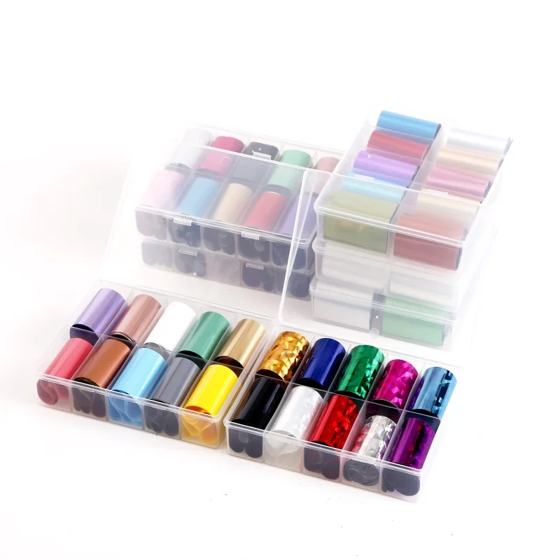 10 рулонов/набор голографические наклейки для ногтей | Красота и здоровье