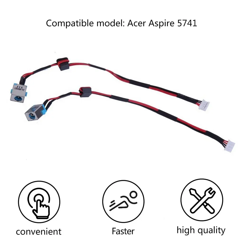 Горячая новинка разъем питания постоянного тока для ноутбука с кабелем