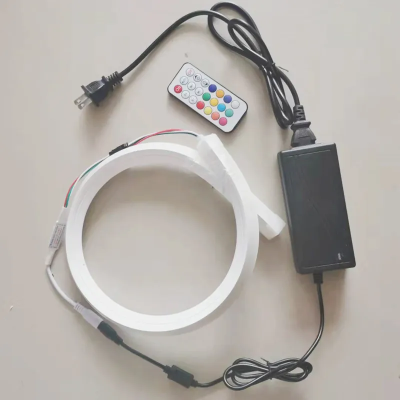 

Светодиодсветодиодный RGB неоновая Водонепроницаемая DC12V WS2811 IC полноцветная 5050 SK6812 DC5V полоса светильник лампа световая вывеска веревочная л...