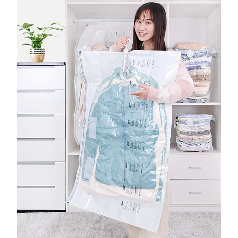 Ручная компрессионная вакуумная сумка для домашней одежды экономия
