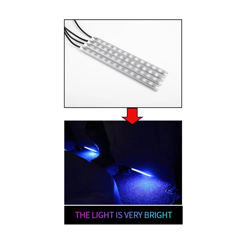 

4Pcs RGB USB LED Strip Light Decor with Remote Voice Controlled Rhythm