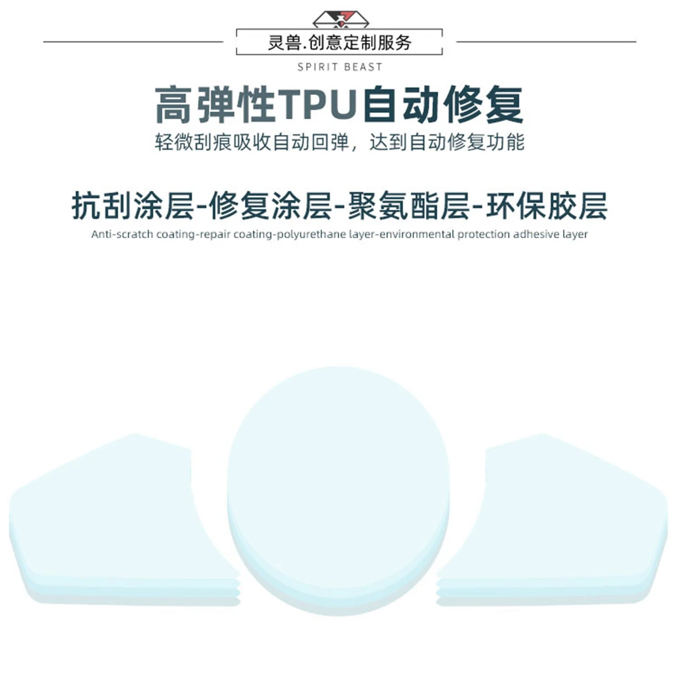 Пленка Spirit Beast для мотоцикла инструмента HD устойчивая к царапинам мягкая пленка