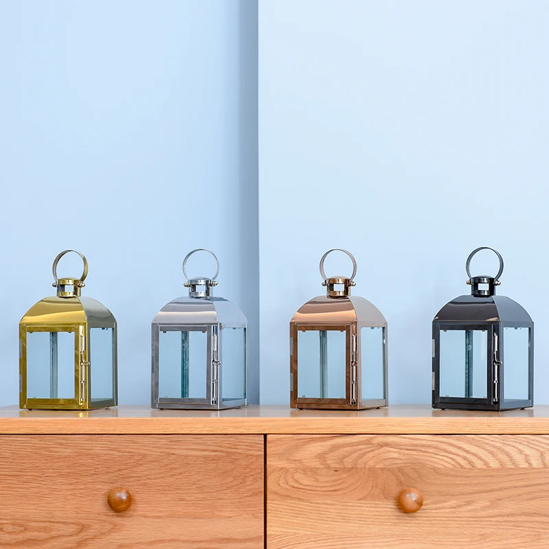 Европейский классический минималистичный мини-подсвечник из нержавеющей стали