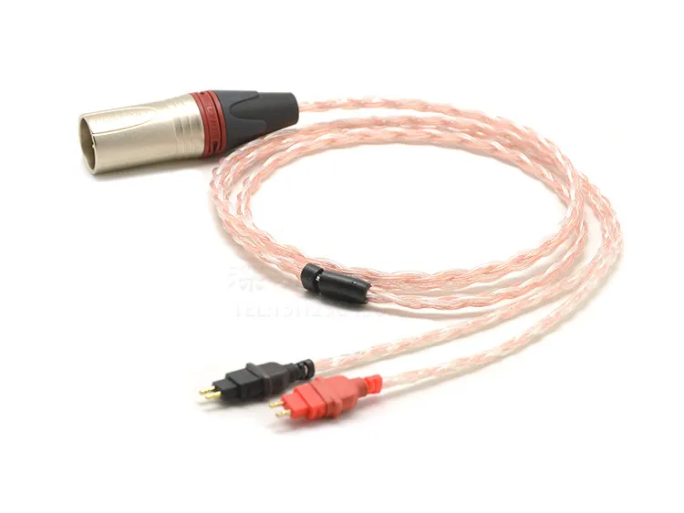 3 м 16 ядер серебристый и медный микс плетеный кабель для наушников hd25sp hd600