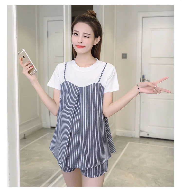 Трендовое модное весеннее и летнее платье для беременных женщин удобный простой