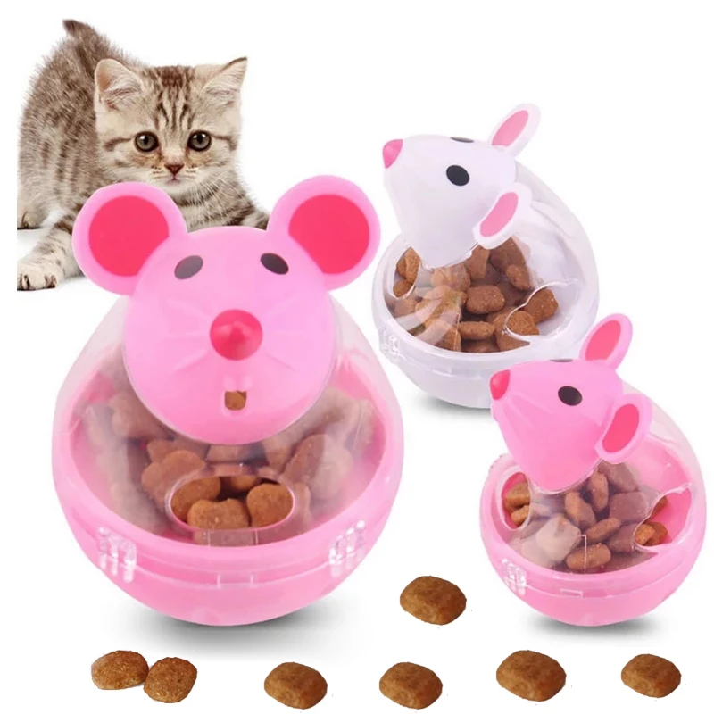 

Кошки-мышки для кормления домашних животных, игрушка-Кормушка, чаша дозатора, интерактивные обучающие игрушки для кормления котят