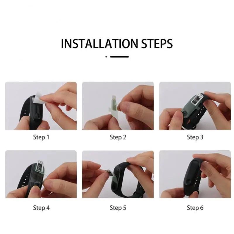 Защитное стекло для Xiaomi MI Band Series 2 3 с изогнутыми краями | Электроника