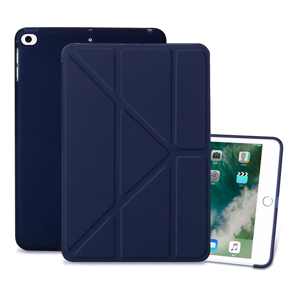 Чехол для iPad mini 4 5 2019 7 9 дюйма умный чехол из искусственной кожи силиконовый