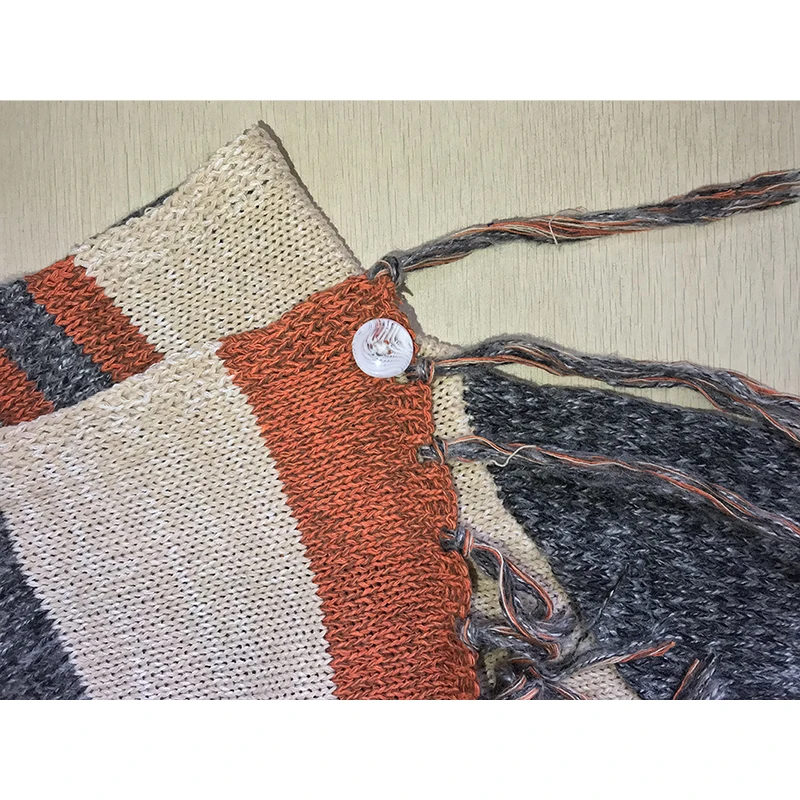 

Women Cardigan Autumn Causal Tassel Sweater Loose Striped Knitting Shawl Coat For Ladies Long Autumn Cardigan Women Sweater