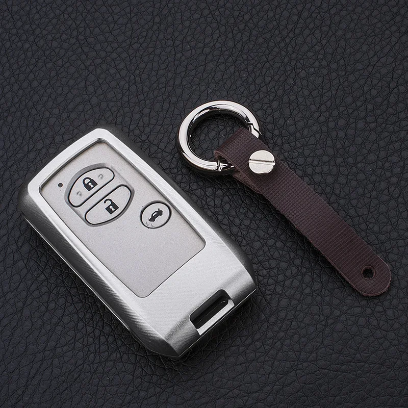 Smart Key case with keychain for Toyota Old Camry cruiser Prado LAND CRUISER Car key cover PC Mirror back cap side shell | Автомобили и