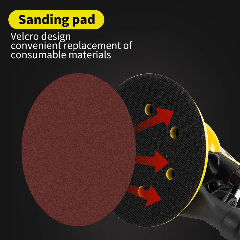 Pneumatic Orbital Sander 125mm/150mm AIr Grinder Polishing Machine Tools Sanding Waxing Car Accessories | Инструменты