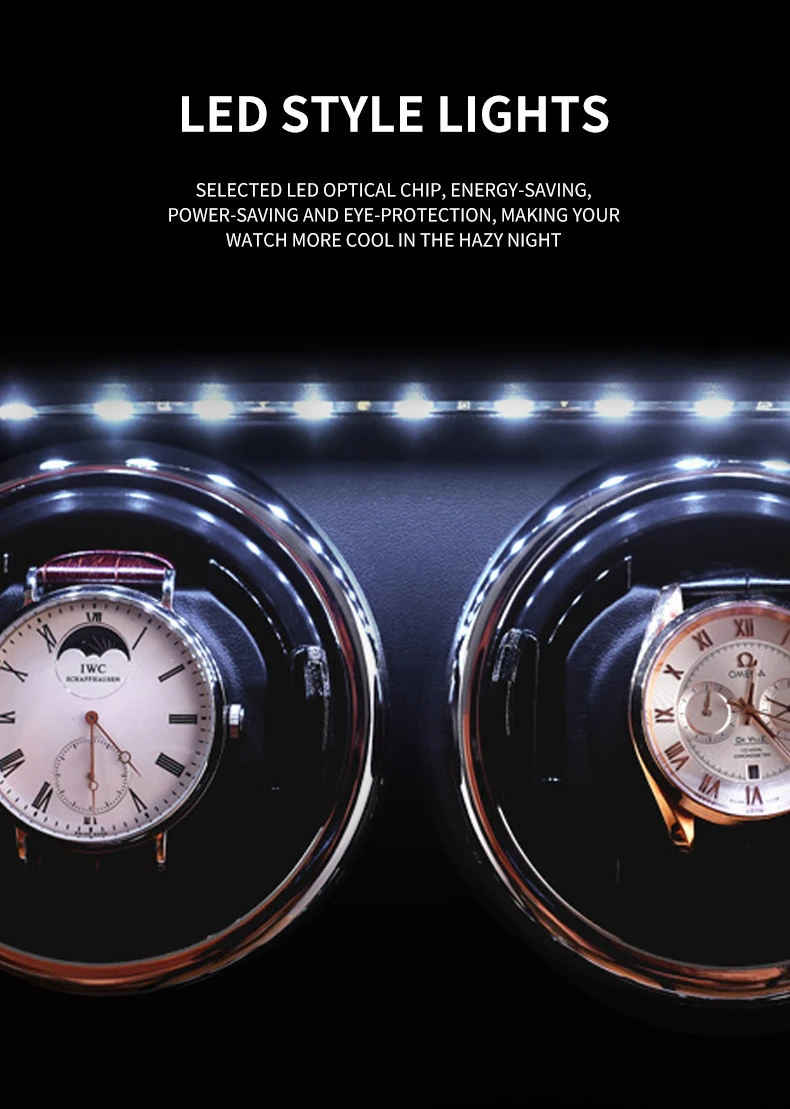 Автоматический намоточный Сейф для часов роскошный брендовый деревянный корпус