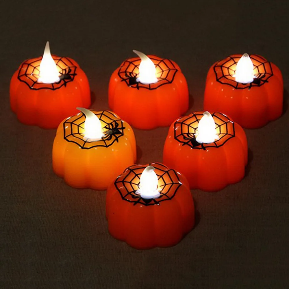 1/2/4/6 шт. светодиодный светильник в виде тыквы|Украшения своими руками для