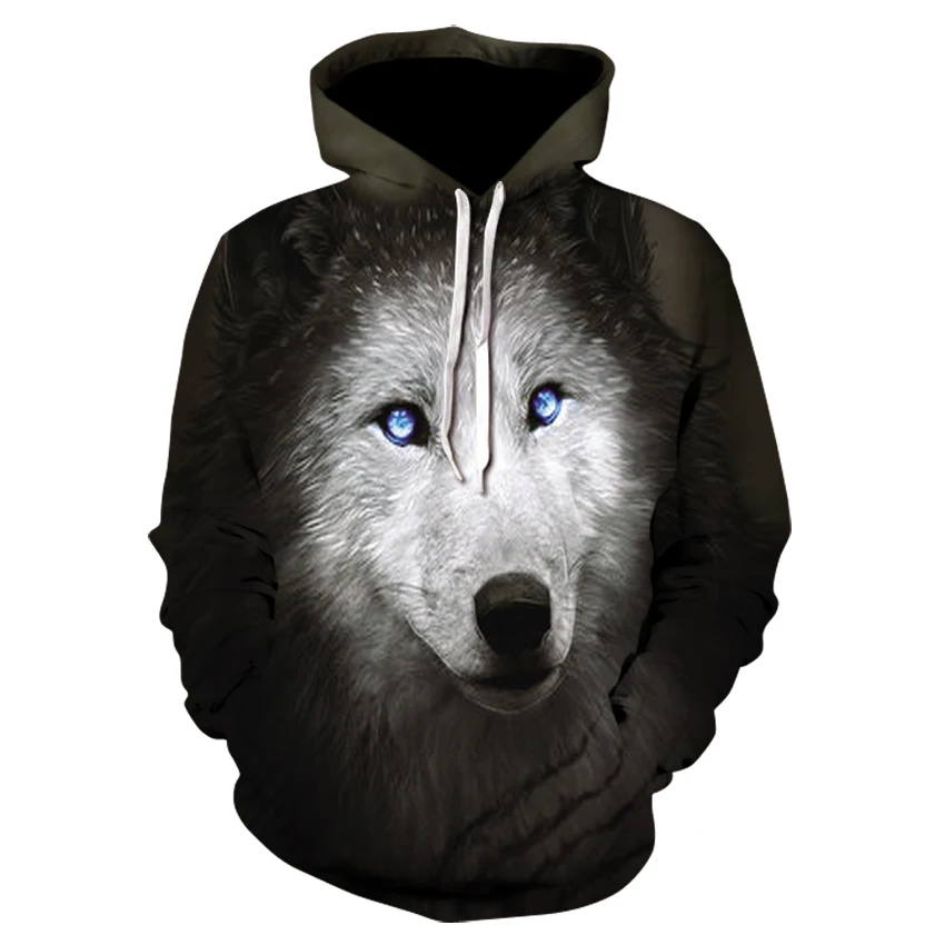 

Free Shipping, Fashion Kids Wolf Animal 3D Printed Hoodie, Shiny Wolf Design Boys/Girls Sweatshirt , 3D Harajuku Student Hoodies