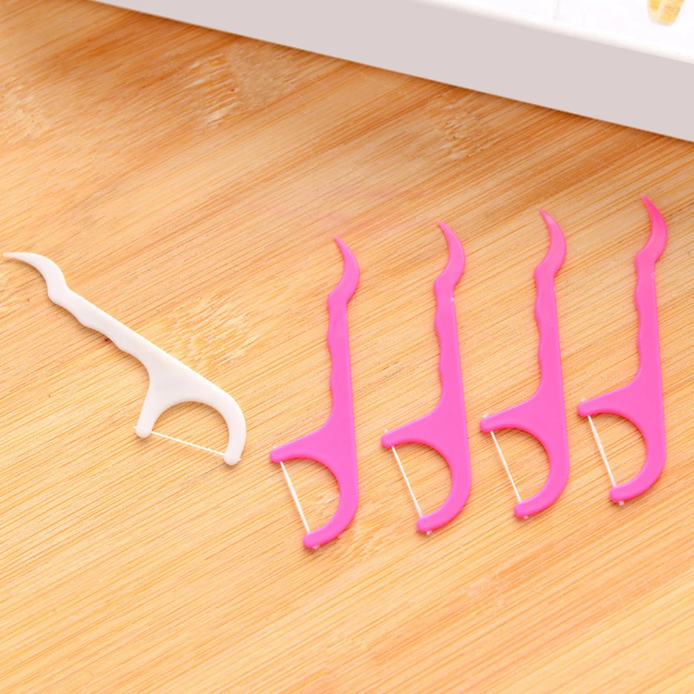 Одноразовая зубная нить 8 см для чистки зубов 25 шт. | Красота и здоровье